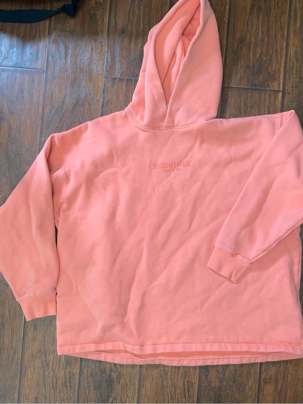 Fear of God Essentials Relaxed Hoodie 'Coral' Sz Medium Authentic AA21